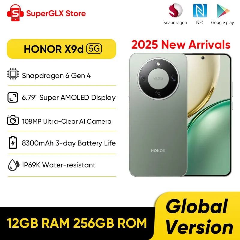 Global Version HONOR X9d 5G Smartphone 6.79