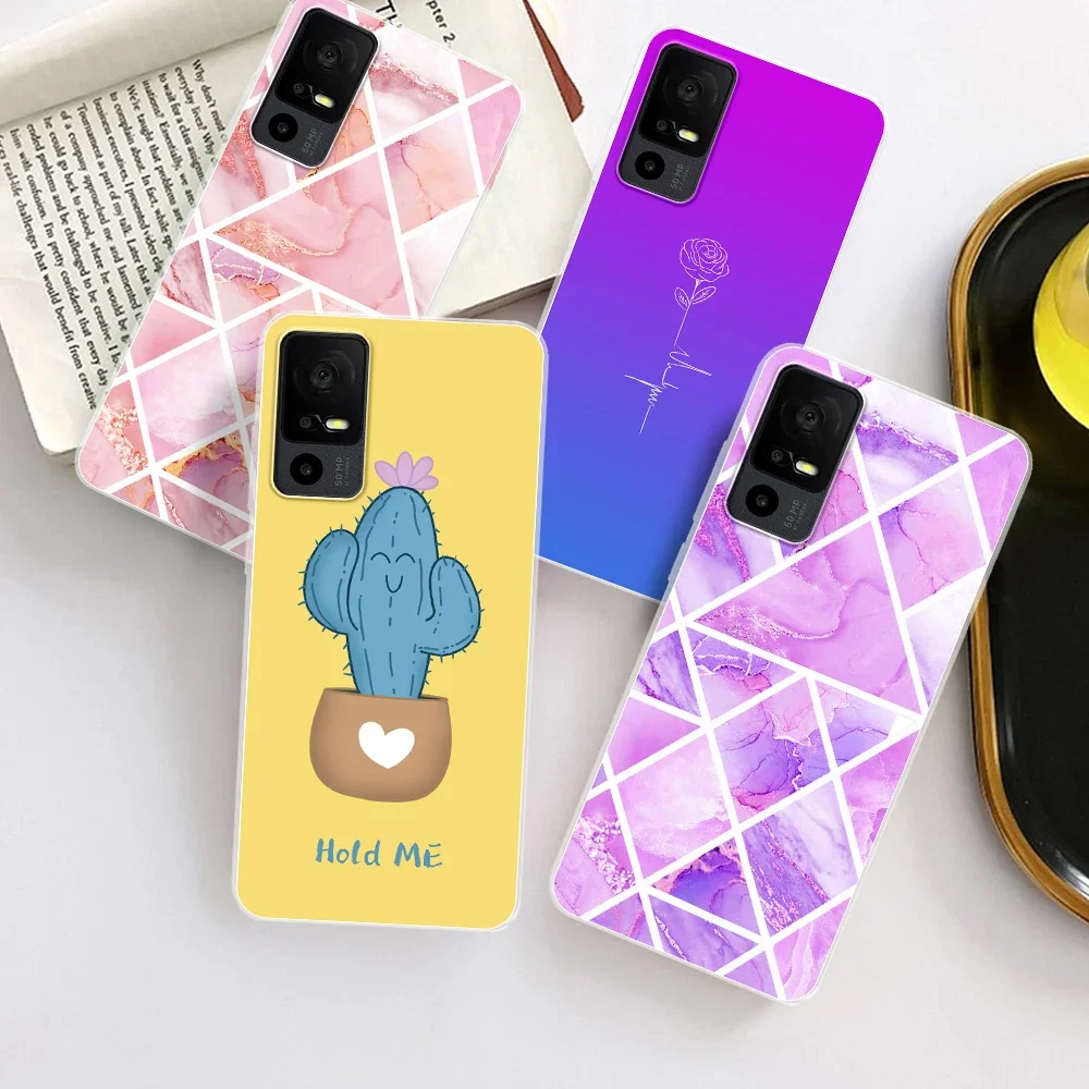 Funda protectora de silicona suave para teléfono, carcasa transparente para TCL 40 SE, TCL 30 SE, TCL 30E, TCL 20 SE, TCL 10 SE