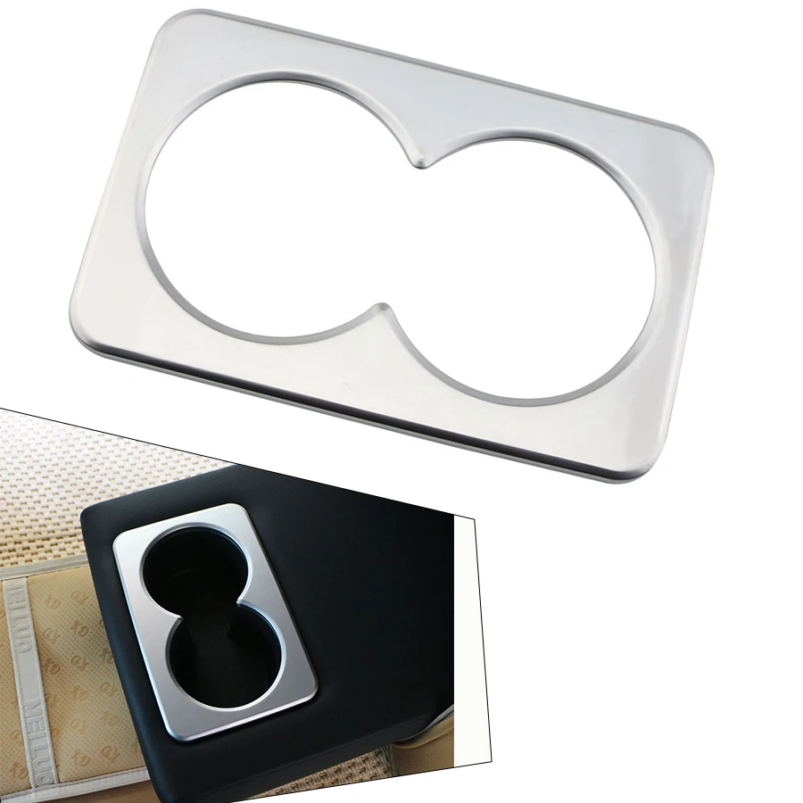 Rear Cup Holder Trim Frame for Nissan X-trail T32 2014-2020 Rear Seat Water Cup Holder Decor Bezel Car Interior Accessories`
