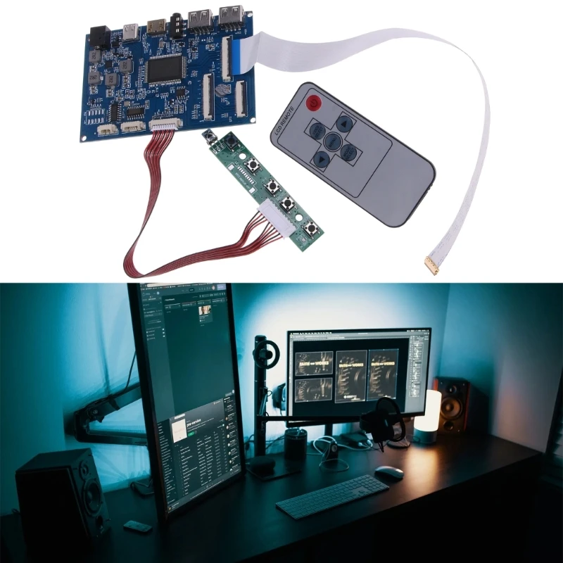 LVDS บอร์ดไดรเวอร์จอแสดงผล EDP LCD, ไดรเวอร์จอแสดงผลเกม TYPE-C สามารถชาร์จโทรศัพท์มือถือใน Y9RF ย้อนกลับ