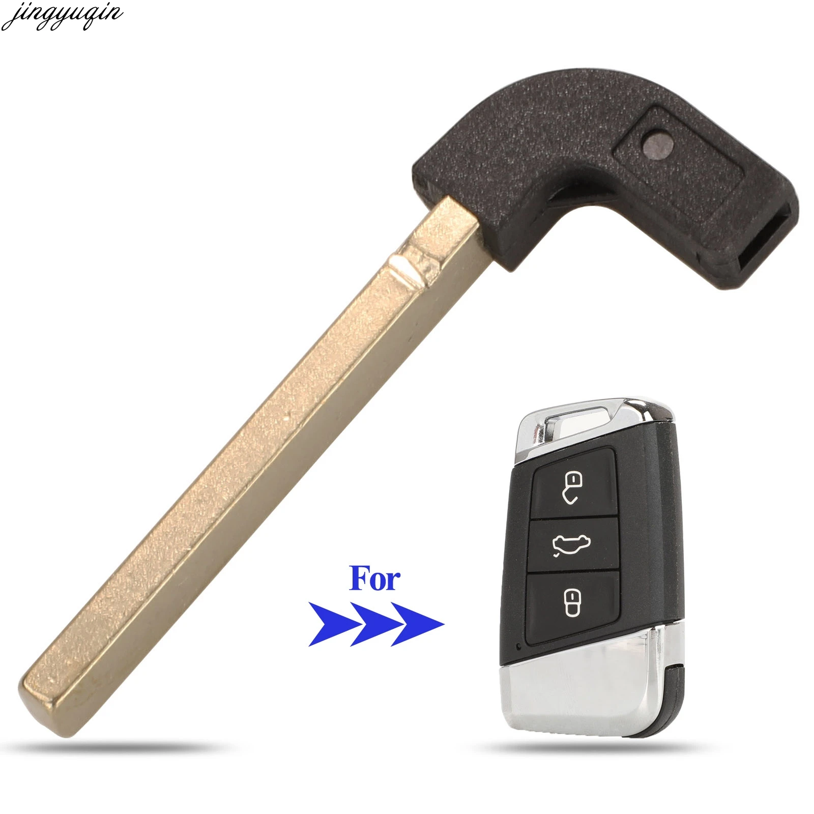 Jingyuqin Remote Car Key Case Shell For Volkswagen VW Passat B8 New Magotan B5 Skoda A7 Variant Smart Auto Fob Insert Blade