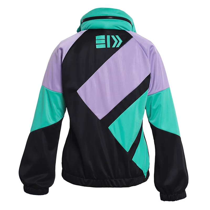 Legend Game Splatoon 2 Vintage Cosplay Costume Top Women Men Casual Pullover Sweatshirt Coat Contrast Color Zipper Hoodie