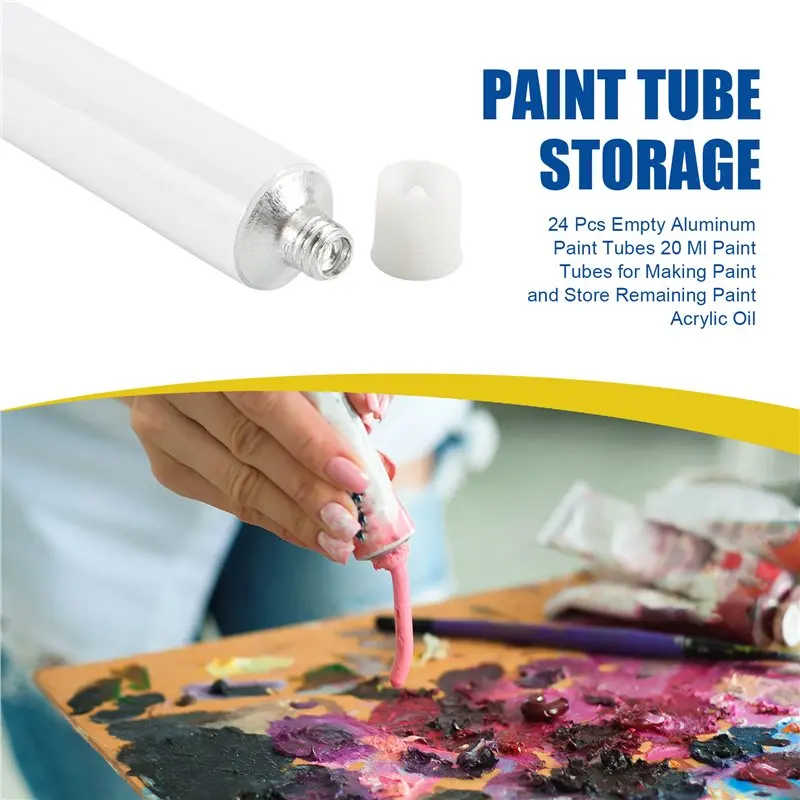 Empty Paint Tubes Aluminum Paint Tubes 20 Ml For Making Paint And Store Remaining Paint Acrylic Oil Top-Rated