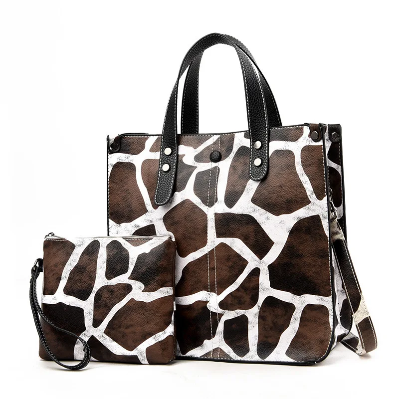 Classic Leopard Design Women Handbags Luxury PU Leather Tote Shoulder Bags for Teen Girls Messenger Bags Woman Large Capacity