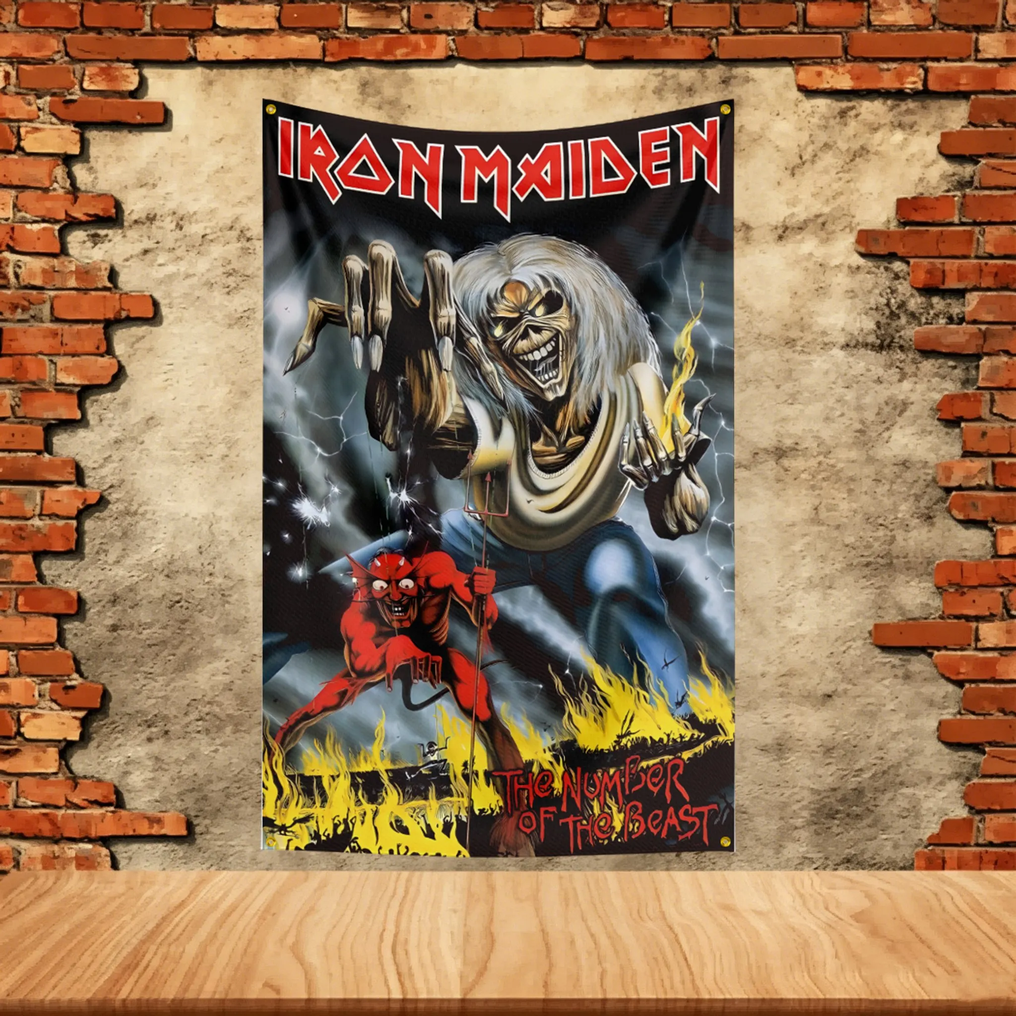 Music Band Flag 3x5ft for I-Iron Maiden Fans Banner Custom Any Image Garage Bedroom Living Room Dorm Wall Hanging Decor Tapestry