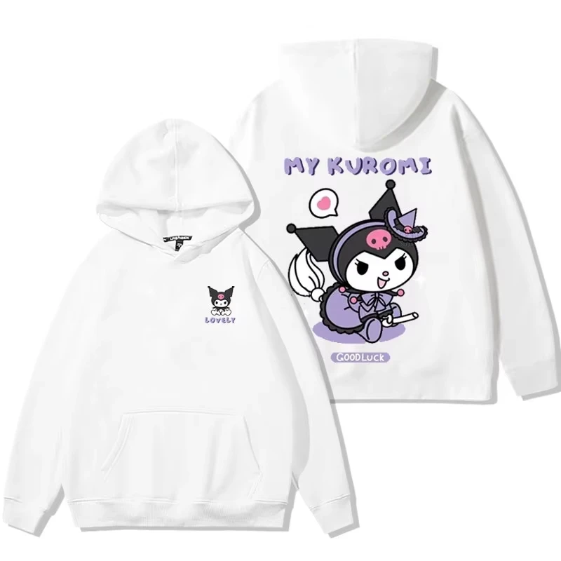 Sanrio Couplehoodie met capuchon All Season Hoodie Kuromi Japanse schattige cartoon dameshoodie