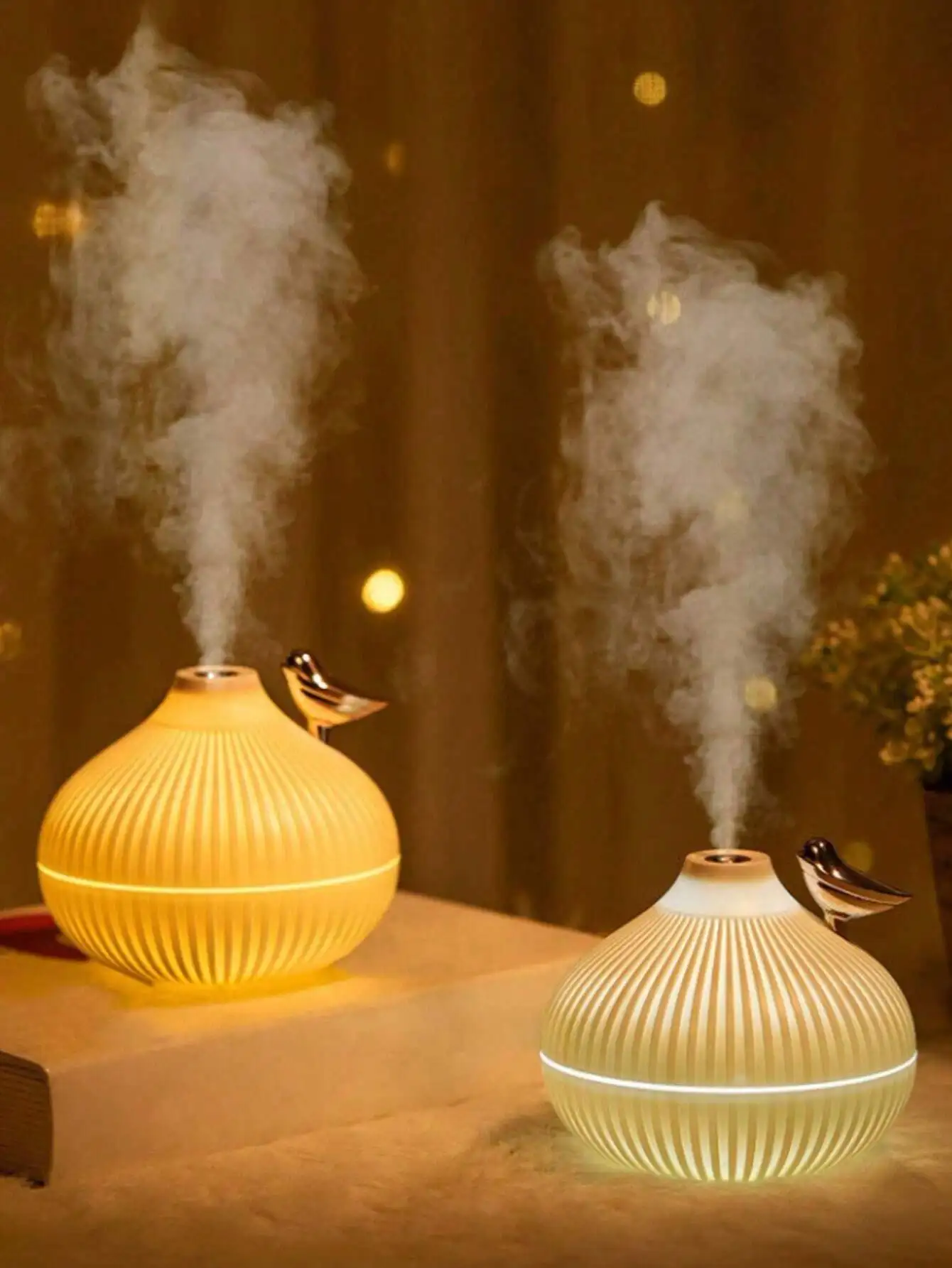 1 قطعة مرطب هواء محمول متعدد الوظائف للضوء الليلي، 300 مل موزع سطح المكتب USB وإضاءة ليلية Led، تصميم رومانسي صغير G