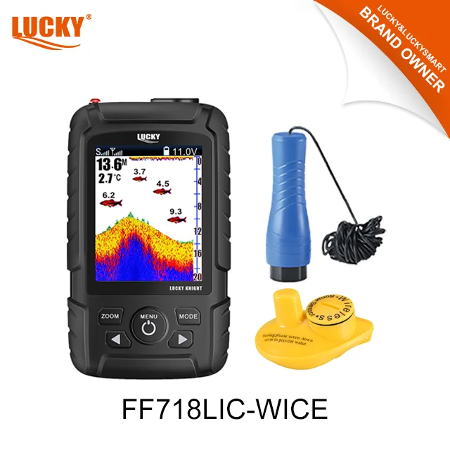 Lucky FF718LIC-WICE Fishfinders เครื่องหาปลาทะเลน้ําลึก ตกปลาน้ําแข็ง