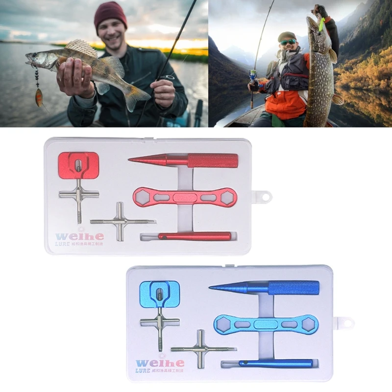 5Pcs Fishing Reel Maintenance Repair Tool Kits Fishing Reel Care Repair Maintenance Kits Fishing Reel Maintain Tool Kits 69HD