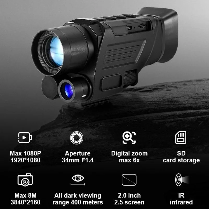 

New Model Photo and Video Recording Glasses Outdoor Digital Camera Day and Night HD Infrared Night Vision Low Light Telescope
