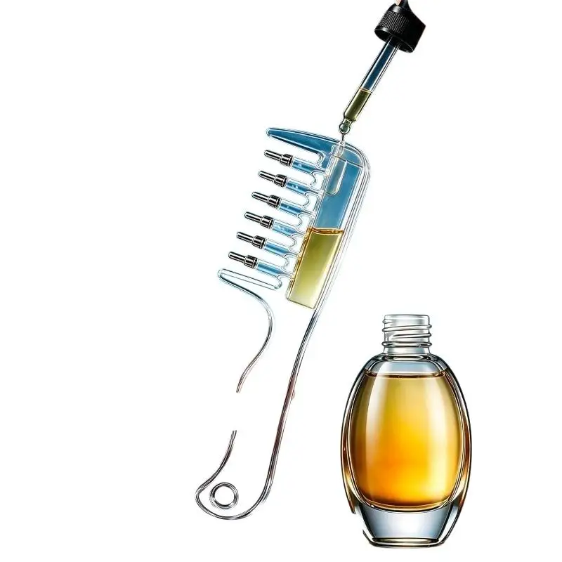 Hair Oil Applicator Comb Scalp Massage Roller Comb Visible Liquid Storage Hair Root Oil Apply Tool For Home Hair Care Treatment