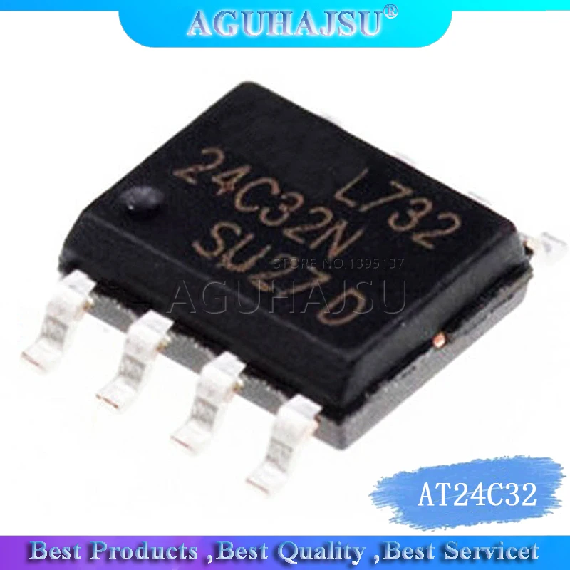 10 قطعة/الوحدة AT24C32-10SU-2.7 AT24C32AN AT24C32 24C32AN 24C32 مقاوم للماء قذيفة #1