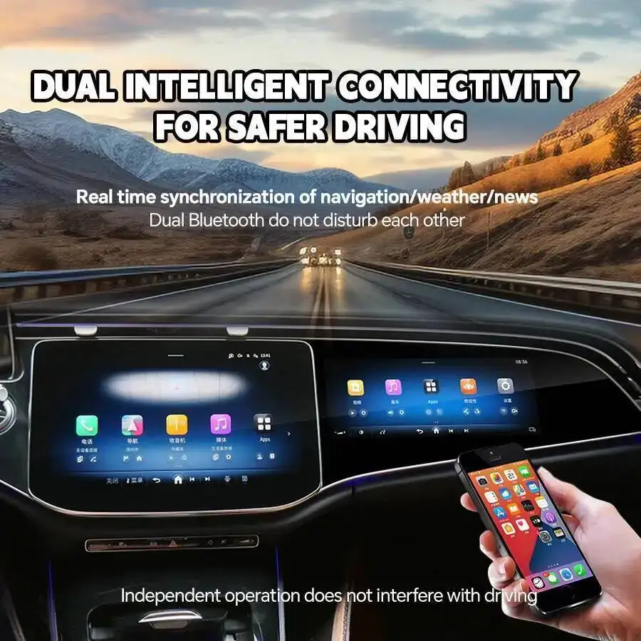 Upgrade Co-pilot Passenger Entertainment 12.3inch Screen For Mercedes Benz E Class E260 E300 W214 2024 Android Carplay Car Radio