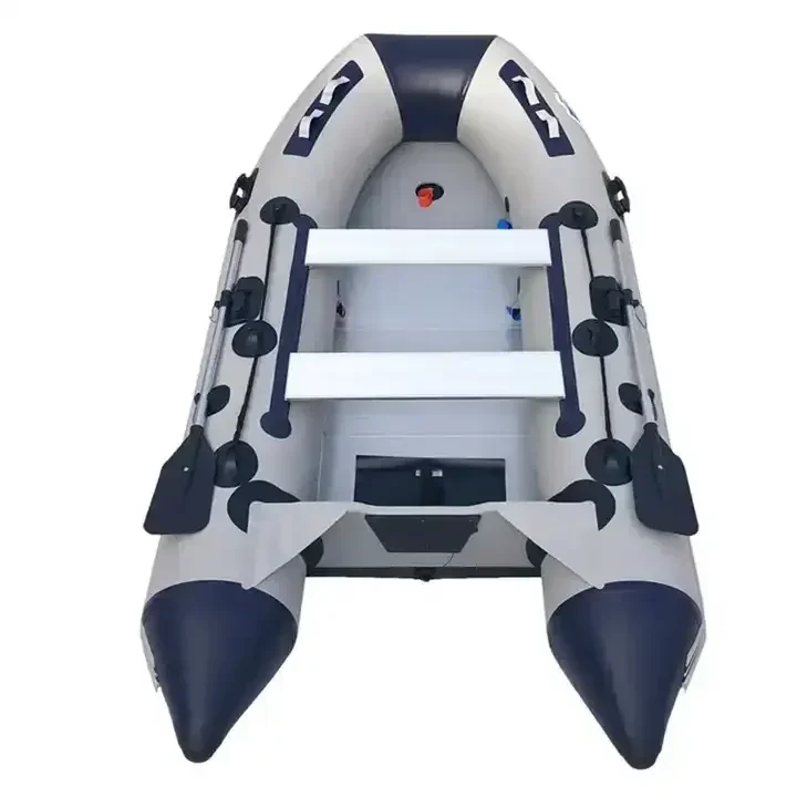 7/8 Person 1.2 Mm Thicken PVC Inflatable V Shape Aluminum Floor Keel Speed Assault Boat For Scuba Diving Emergency Rescue