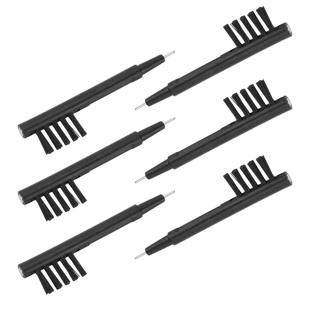 6 قطعة السمع تنظيف السمع مكبر للصوت تنظيف فرشاة مع حلقة الشمع المغناطيس السمع ملحق السمع تنظيف أداة