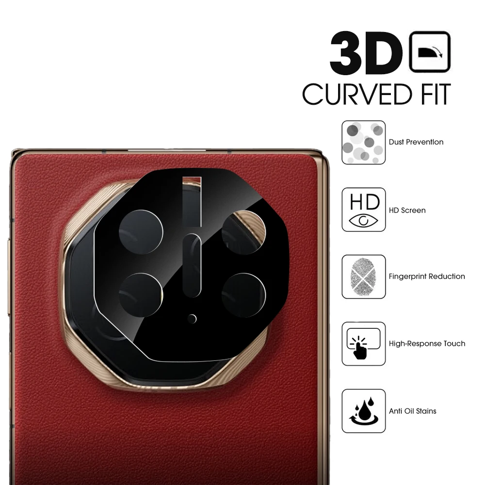 3D gebogene gehärtete Glas linsen folie für Huawei Mate XT Master Back Kamera Len Protector Glas klare Filme für Huawei Mate XT