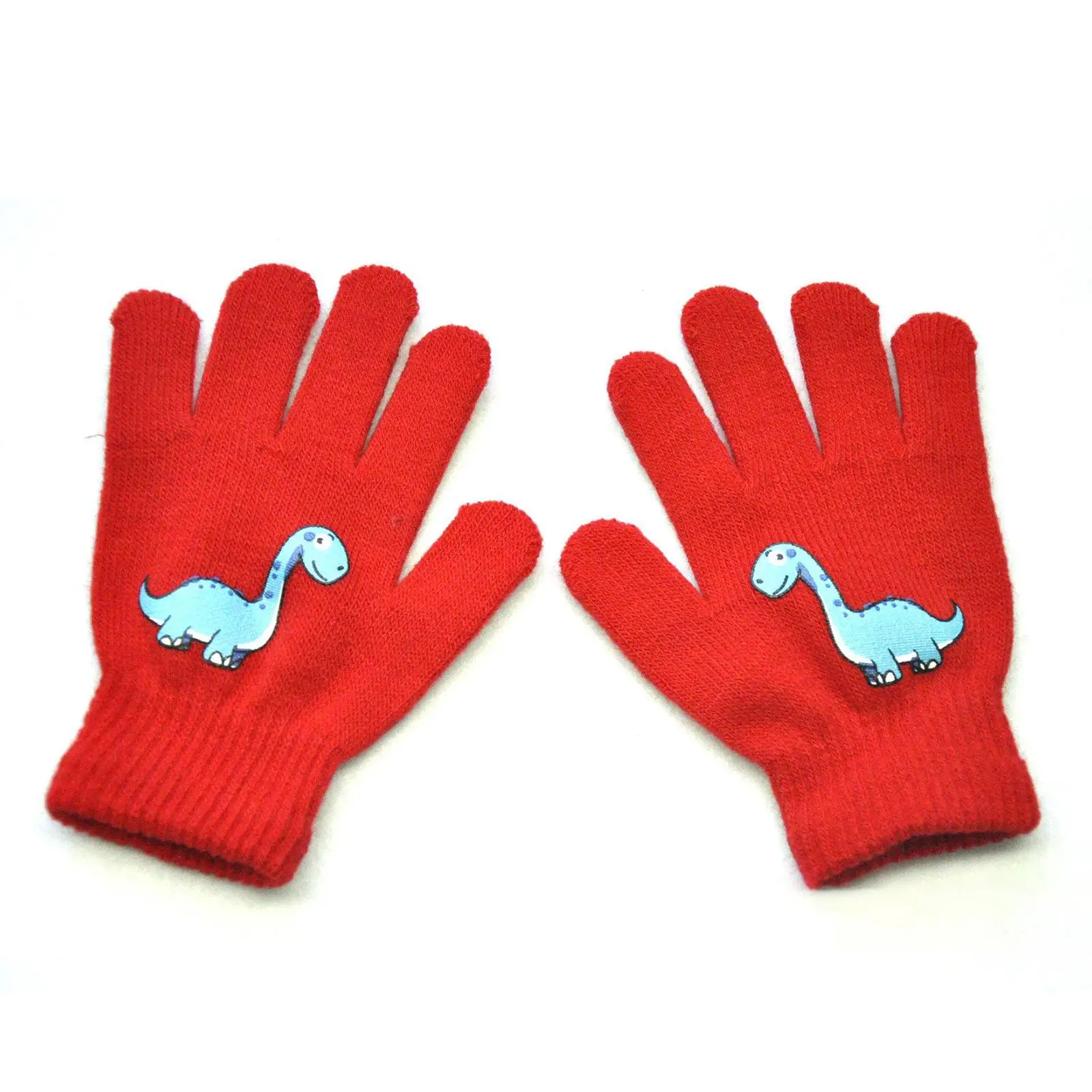 6 أزواج من قفازات الشتاء للأطفال تمتد قفازات كاملة الأصابع قفازات محبوكة شتوية دافئة قابلة للغسل للفتيات والأولاد الصغار للتزلج في الهواء الطلق