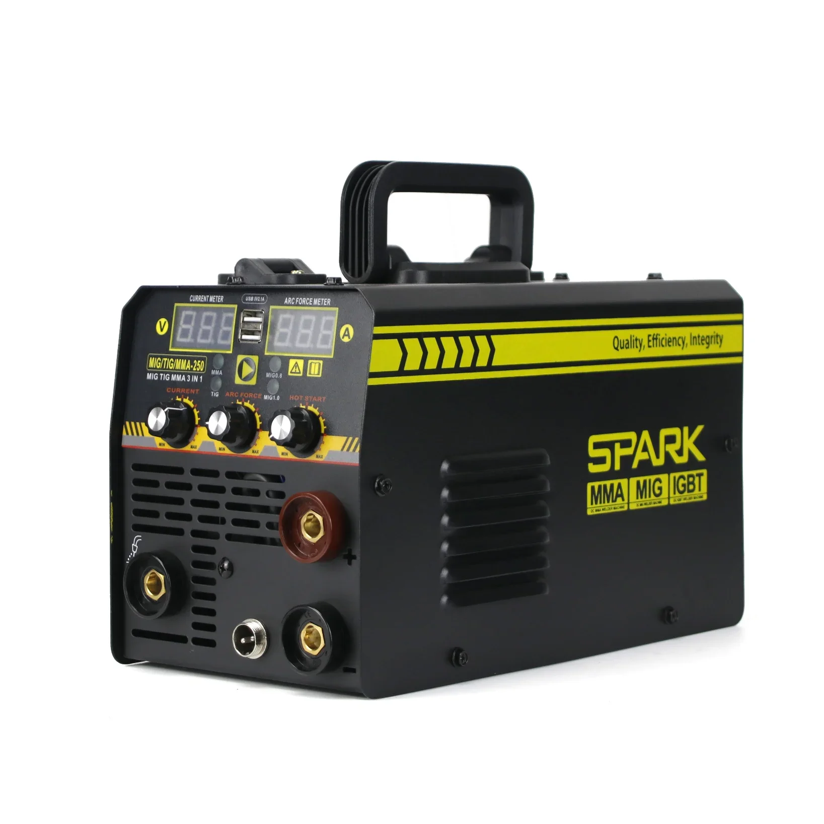 Portable Aluminium Electric 250 Amp Igbt Mig Tig Mma Argon Arc Welder 3 In 1 Welding Machine Ac Dc