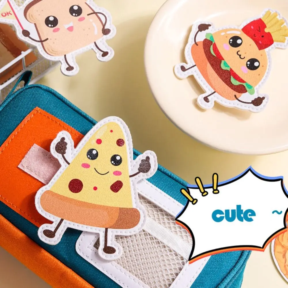 Dirty-proof Dopamine Pencil Bag Lightweight Cartoon Stationery Storage Bag Polyester Large Capacity Pen Organizer Pouch Gift