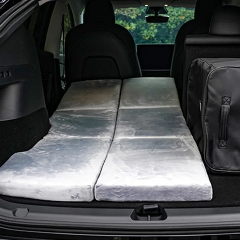 Car Camping Mat for Tesla Model Y/3 Memory Foam Non Inflatable Car Mattress Automobile Travelling Bed Car Camping Accessories