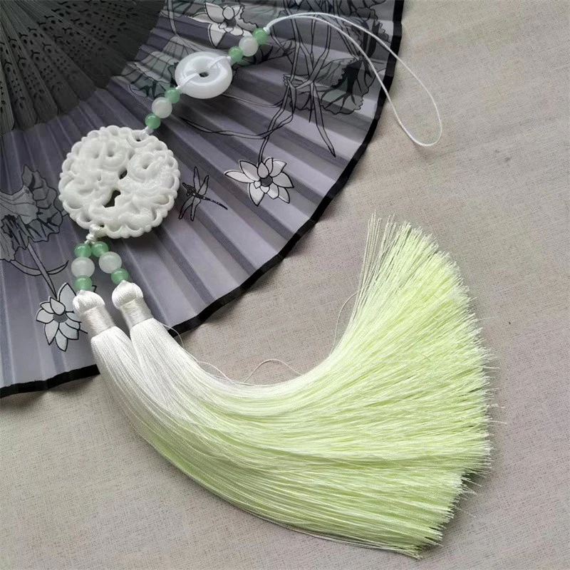 Chinese Traditional Craft Hanfu Ancient Style Waist Jade Ornament Hanfu Tassel Pendant Cheongsam Hanfu Dress Waist Decor