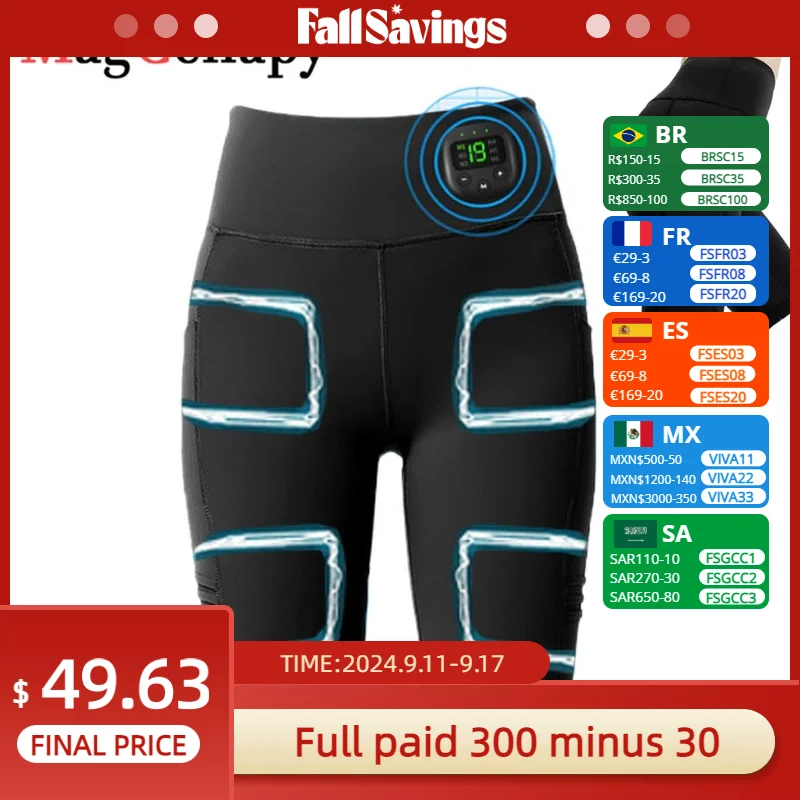 Pantalones de masaje de estimulación muscular EMS, pantalones cortos moldeadores de piernas, adelgazamiento inteligente de piernas, pantalones de