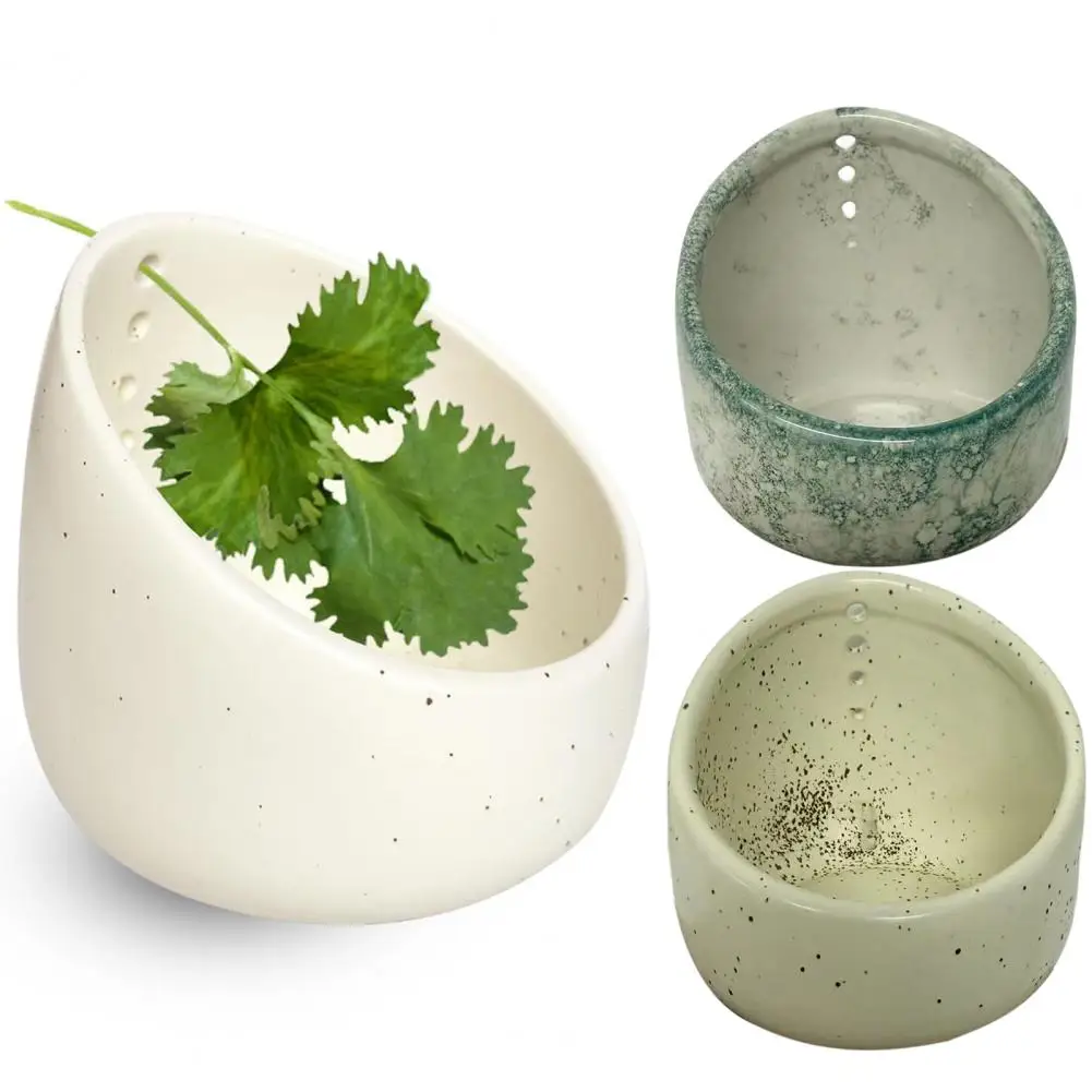 كوب متجرد عشبة الفخار مصنوع يدويًا وعاء متجرد عشبة الفخار مع أحجام مستديرة مختلفة لفعالية لسهولة المطبخ #1