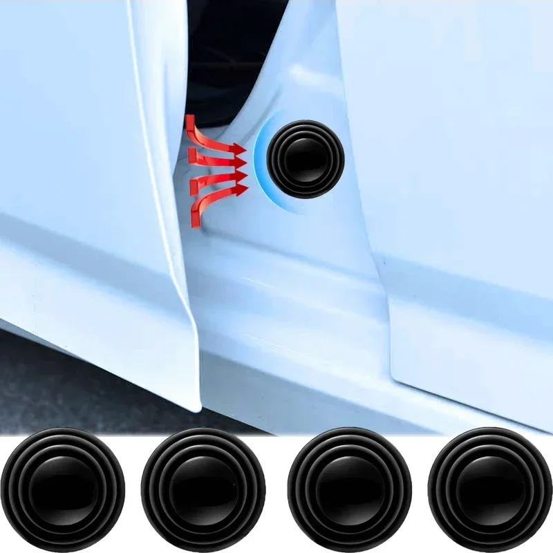 4Pcs/set Car Door Shock Absorber Pads Buffer Bumper Anti-collision Shock Absorbing Gasket for Auto Sound Insulation Adhesive