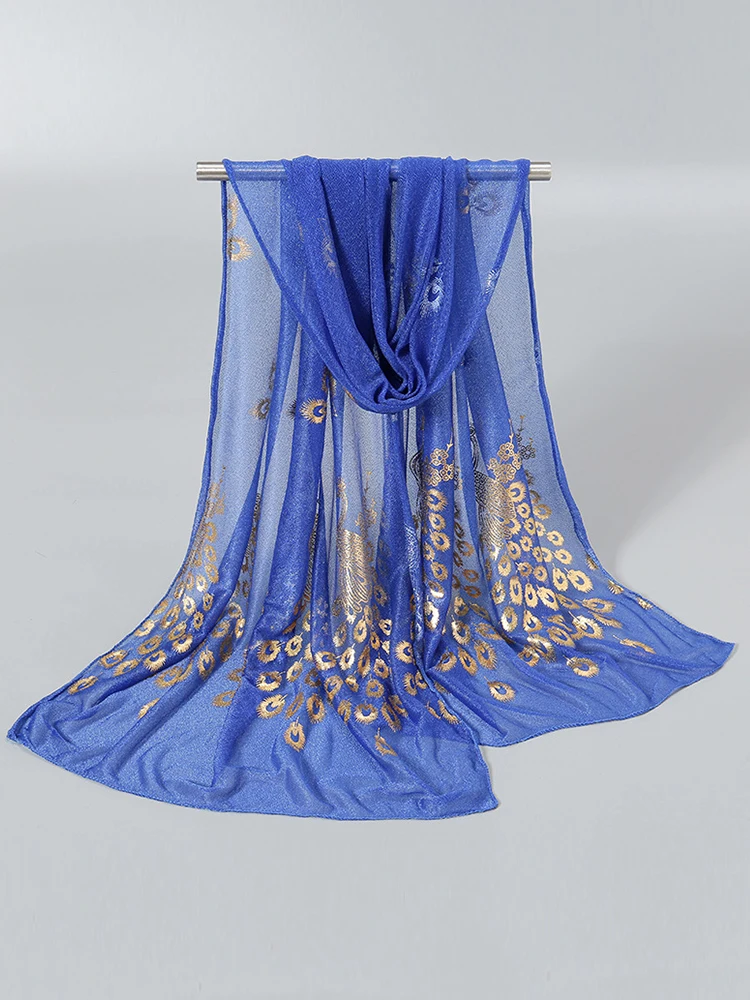 

Элегантный женский тонкий шелковый шарф, шаль с блестящим золотым животным принтом, солнцезащитный крем, банданы, хиджаб, Mujer, шарф, парео, пляжный повседневный новый