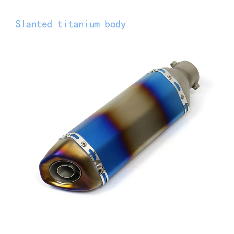 Выхлопная труба мотоцикла, маленький шестиугольный угловой рот, питбайк Aerox Royal Enfield Vespa, подходит для Pcx Msx 150 Duke 125 390