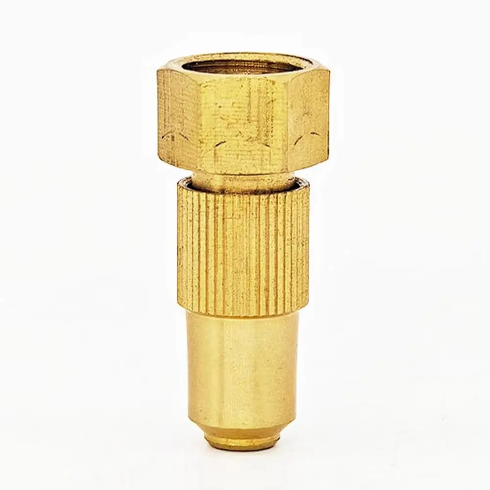 1Pcs 0.8/1.0/1.2/1.5/1.8mm Hole Agricultural Spray Nozzle High Pressure Copper Pottery Brass Nozzle Household Adjustable