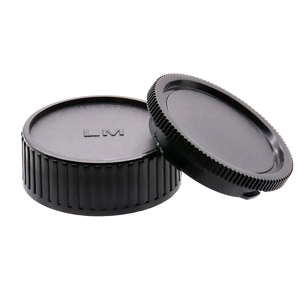 For Leica M mount Rear Lens Cap Camera Body Cap Set Plastic Black for Leica LM M mount camera and lens