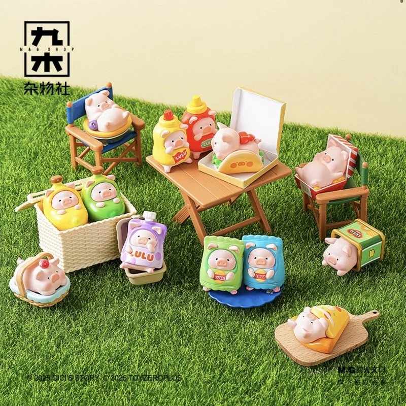 Neue authentische Lulu The Piggy Picnic Party Serie Blind Bag Niedliche Desktop-Ornamente Mädchen Geschenk Trendige Spielzeuge Schöne Sammlerstücke