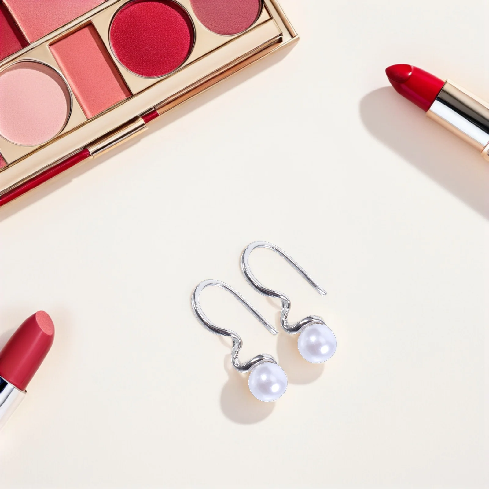 

Geometric Pearl Women Minimalist Dangle Drop Fashion Jewelry Lightweight Cute Everyday Wear Aesthetic Simple Elegant Gift Unique