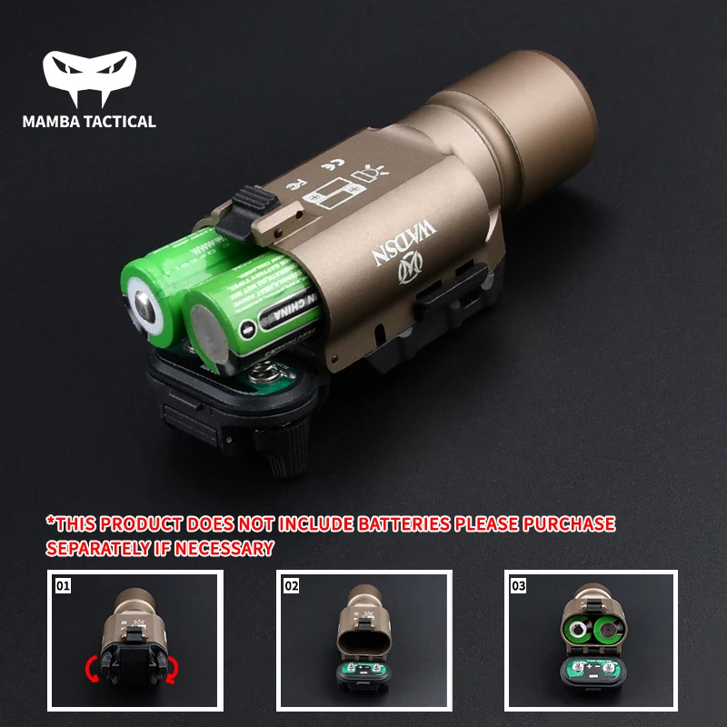 Tactical X300U X300 X400 Flashlight Surefir Pistol Scout Light 600LM Glock Picatinny Rail Outdoor Field Lighting Hunting Weapon