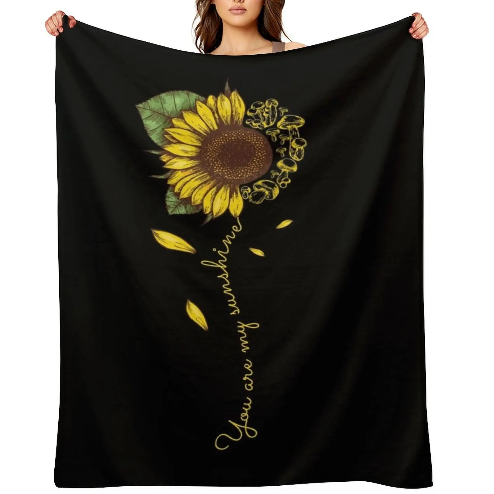 

You Are My Sunshine Throw Blanket Camping Furrys Moving Vintage Blankets