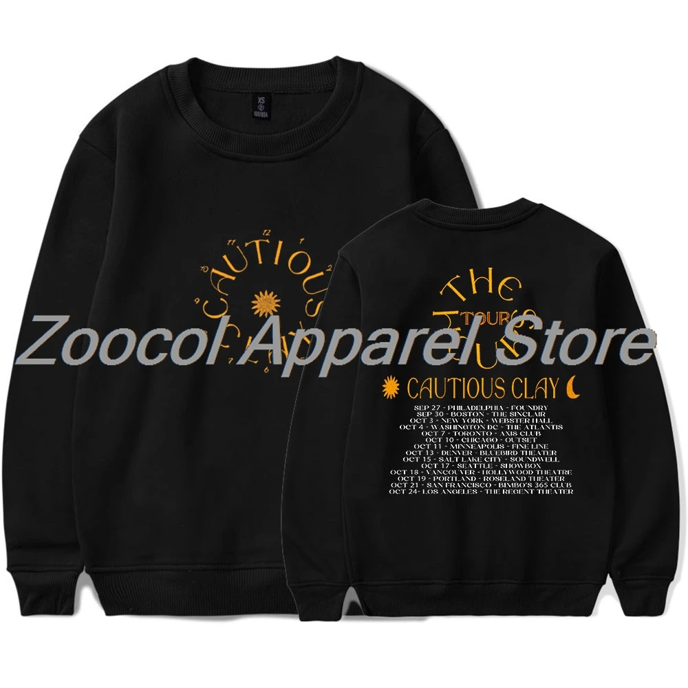 تحذير الطين The Hours Tour Merch بلوزات طويلة الأكمام للنساء والرجال ملابس الشارع
