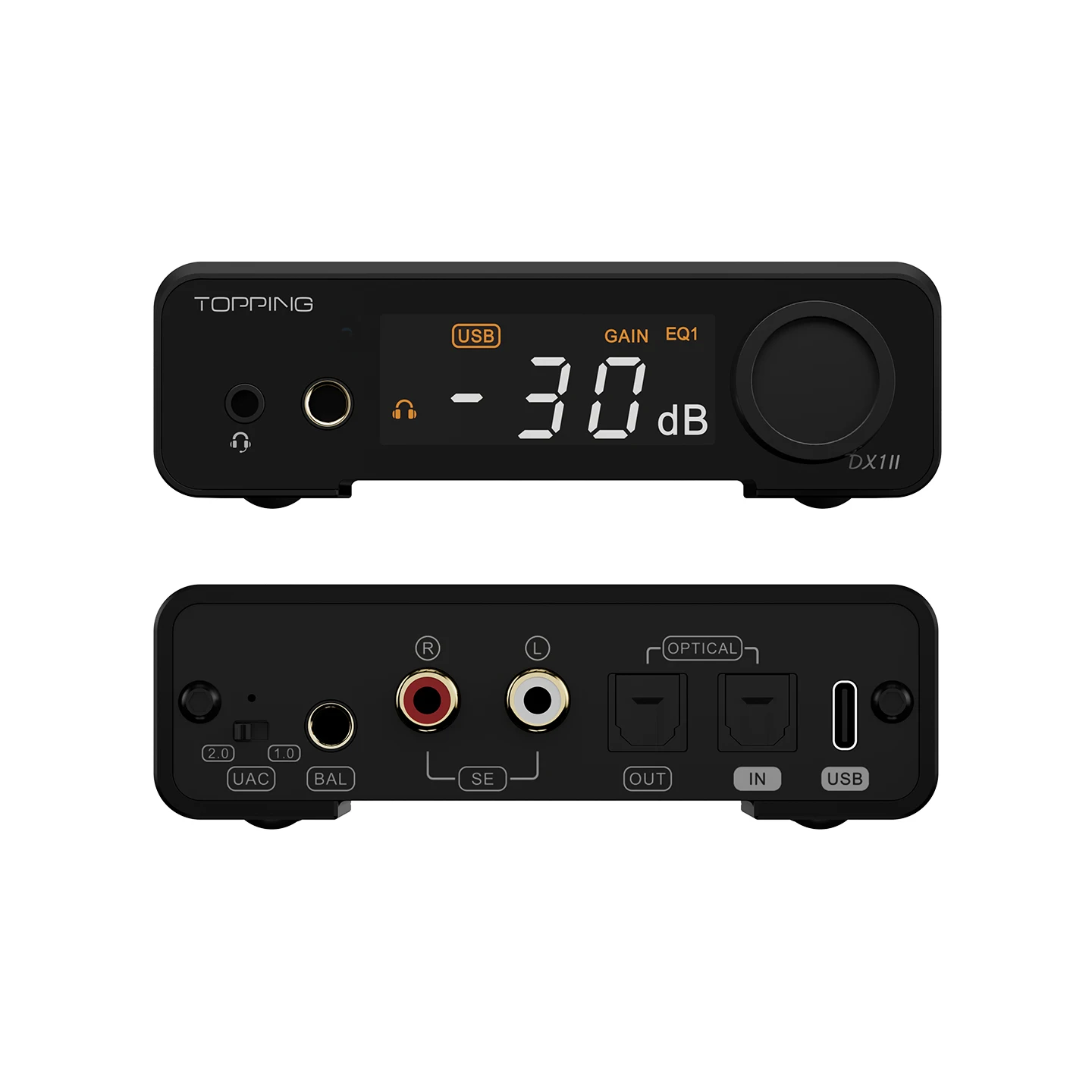 TOPPING DX1 II Gaming ready DAC&Headphone amp ES9039Q2M DAC Chip 10-Brand High-Precision PEQ  Balance Line Out DNR 128dB DSP
