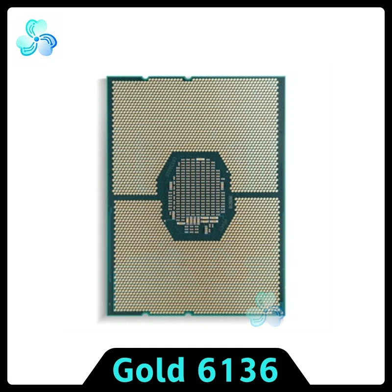 Xeon Gold 6136 CPU SR3B2 3.0GHz 25MB 12-Cores 24-Thread 150W LGA3647 CPU Processor for Server Motherboard GOLD6136
