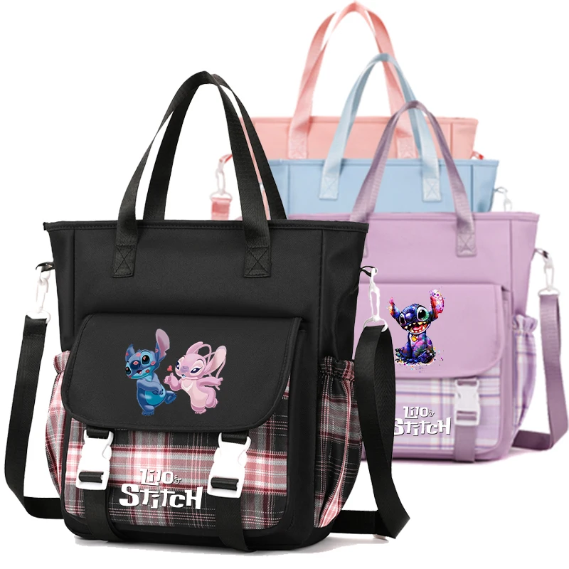 

Lilo Stitch Shoulder Bag for Teen Students Girl Boy Back To School Messenger Bag Mummy Bag Leisure Bag Ladies Harajuku Mochilas