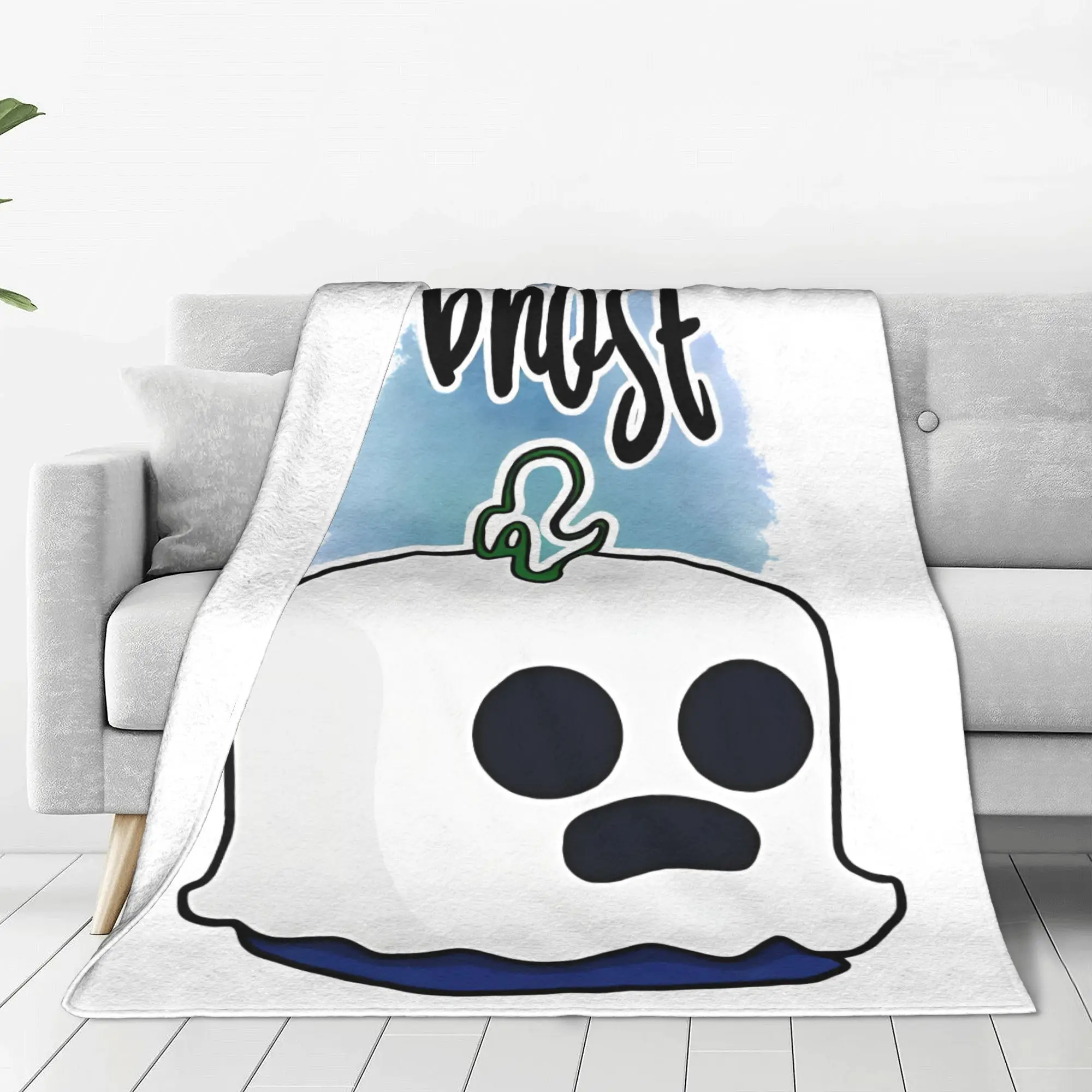 Ghost B-blox fruits Blanket Cover Fleece  Super Warm Throw Blankets for Bedding Couch Bedspread