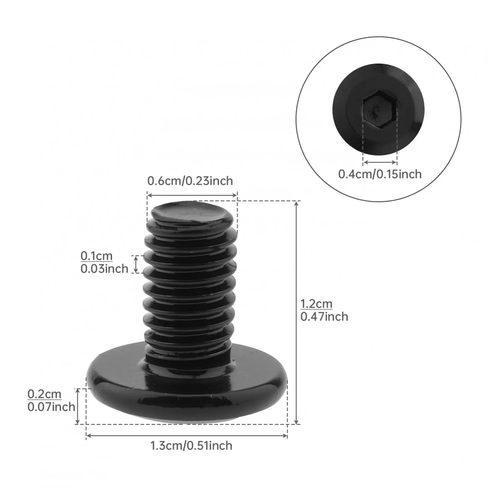 20pcs M6x10mm 25mm Flat Head Hexagon Hex Screws Countersunk Bolts Black Finish 304 Stainless Steel Allen Wrench Hex Socket Bolts