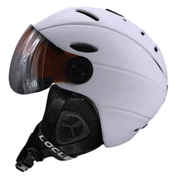 LOCLE Goggles Skiing Helmet Visor Men Women IN-MOLD CE Certificate Outdoor Sports Snow Snowboard Helmet Skateboard