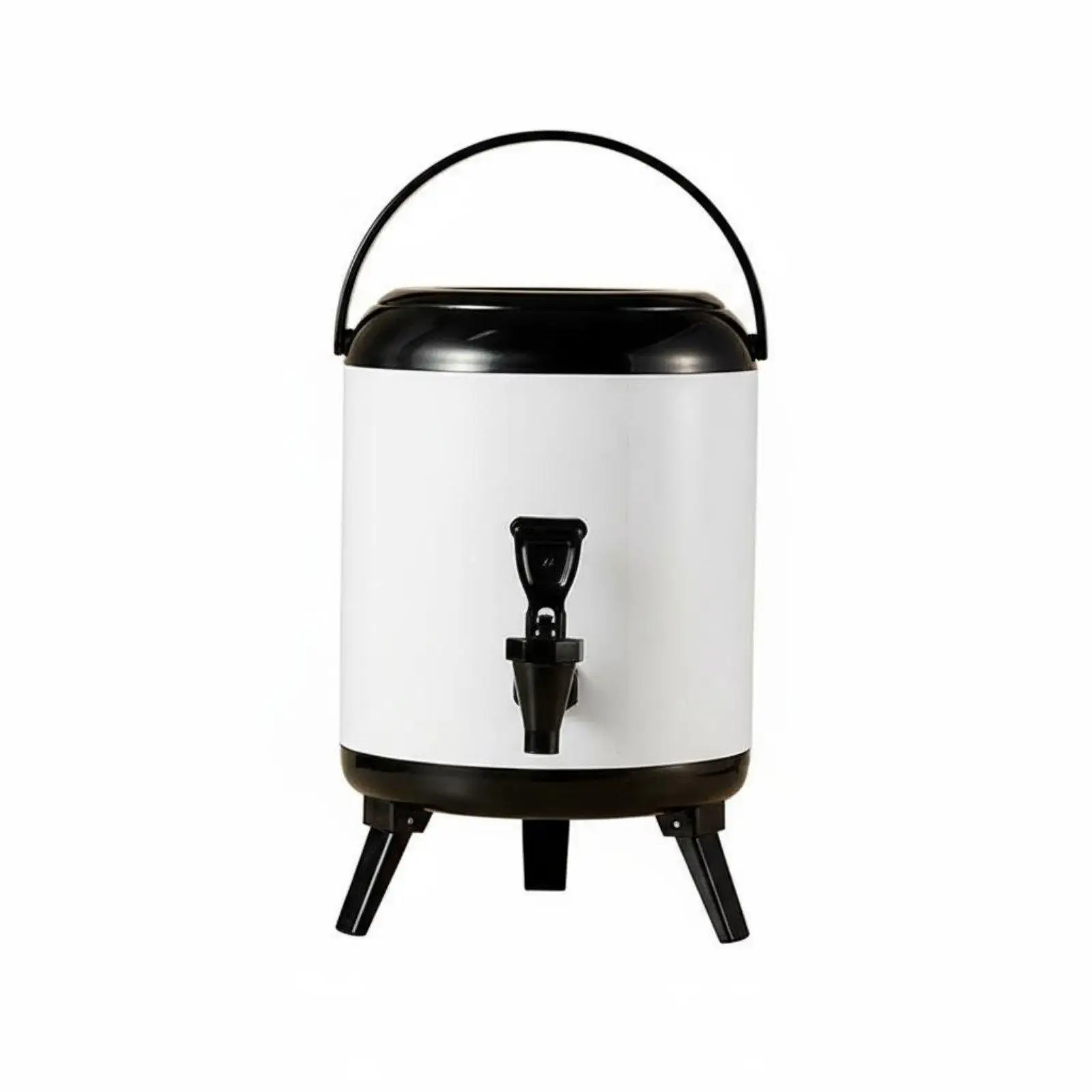 Insulated Beverage Dispenser with Precision Faucet Stainless Steel Drink Barrel for Hot Coffee and Cold Water Dispensing