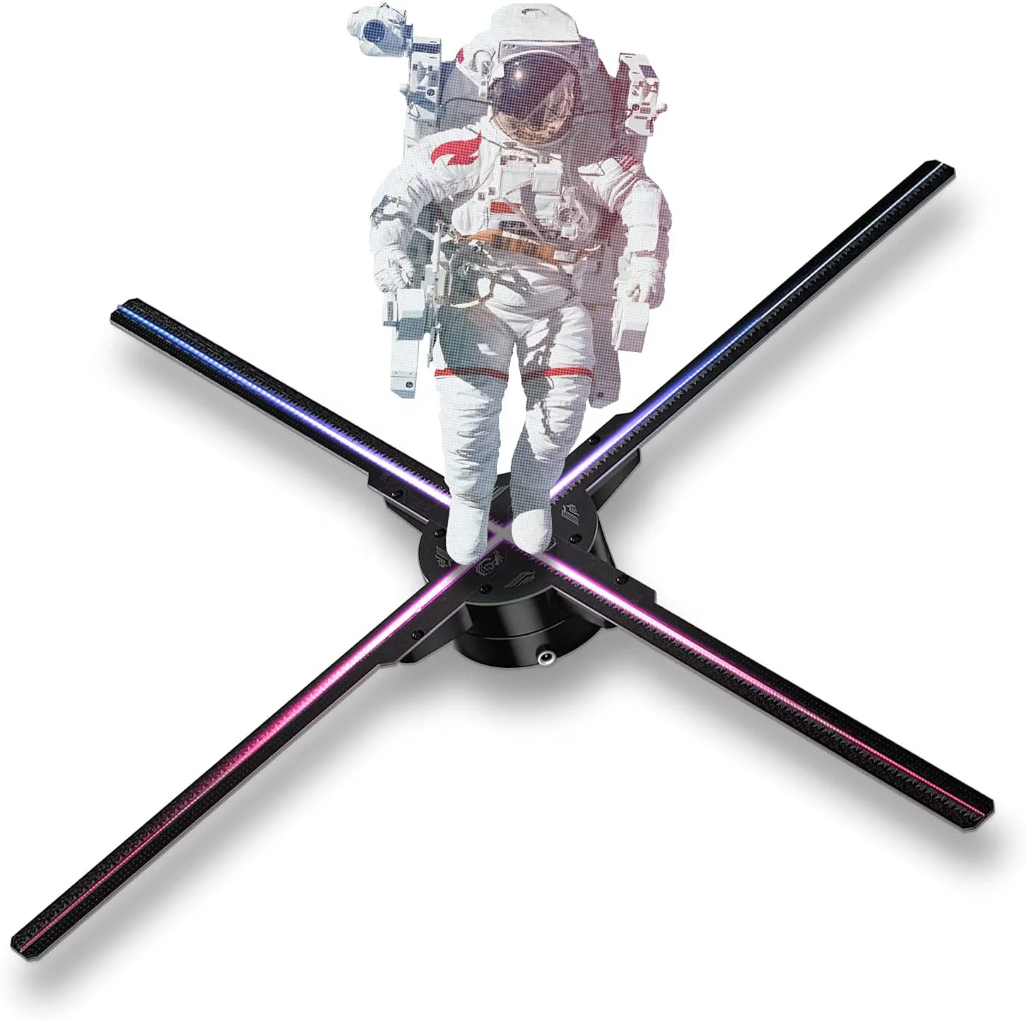 4 Blades 75cm Holographic Advertising 65cm LED Display 3D Hologram Fan