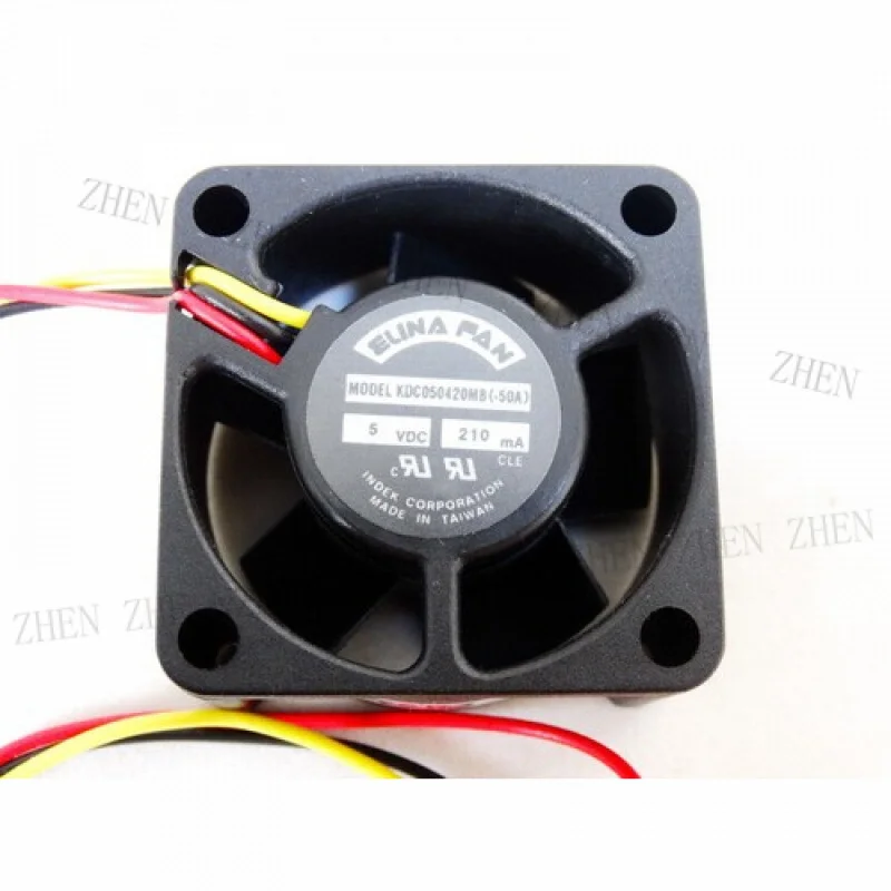 Ventilador Y Y 40mm para ELINA FAN KDC050420MB DC 5V 210mA 40x40x20MM 4cm 3Linhas Ventiladores de bola dupla