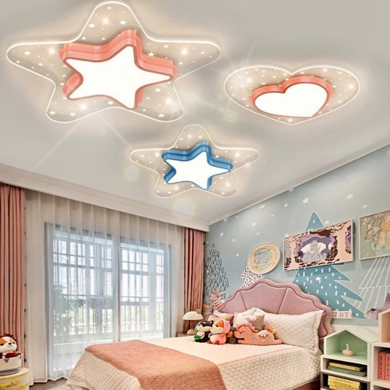 

Originality Children Bedroom Ceiling Lamp LED Modern Intelligent Study Indoor Decorate Luminaire Simplicity Apartment Chandelier