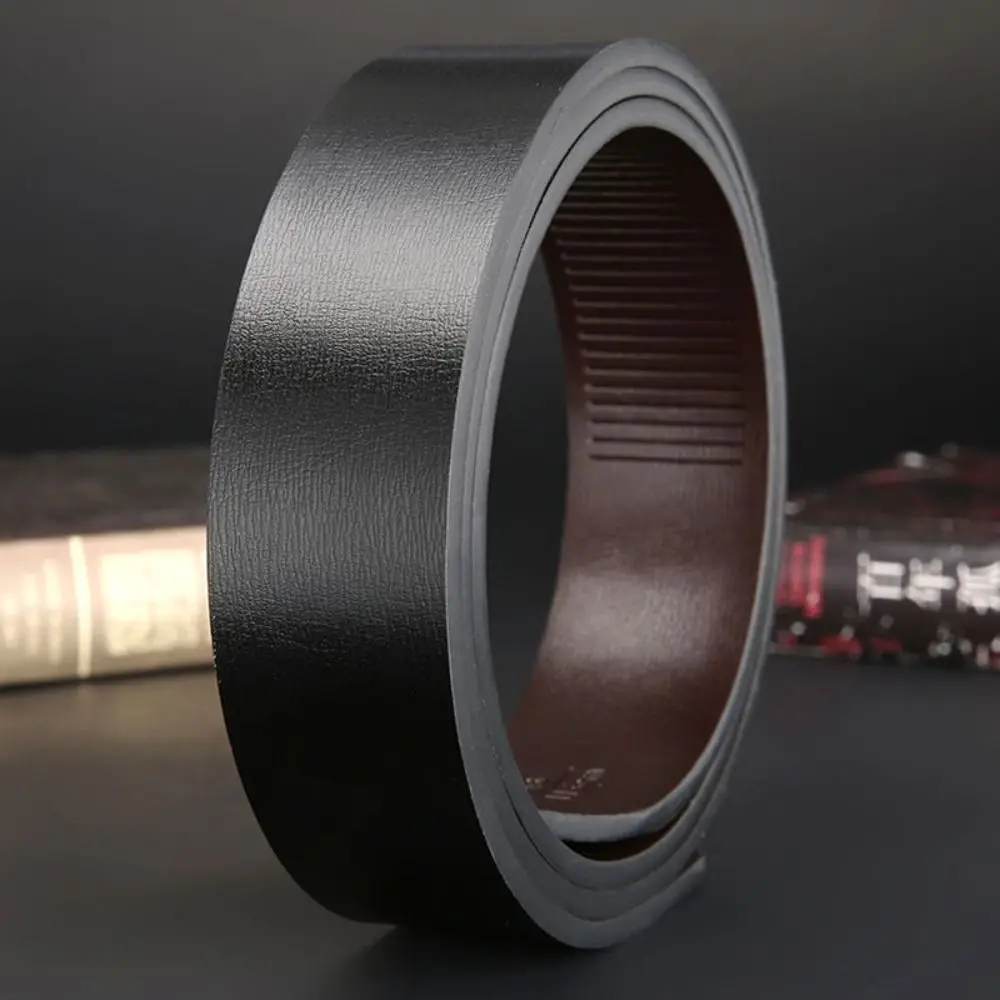 

Replacement Genuine Leather Belt Durable Classic Luxury Brand Designer No Buckle Waistband 3.2cm Belts