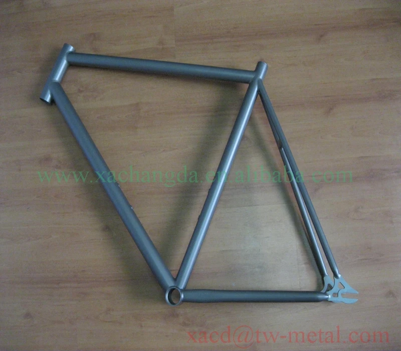 Titanium Standard Track Bike Frame With Sanding Blast Finished Xacd Made Mini Velo
