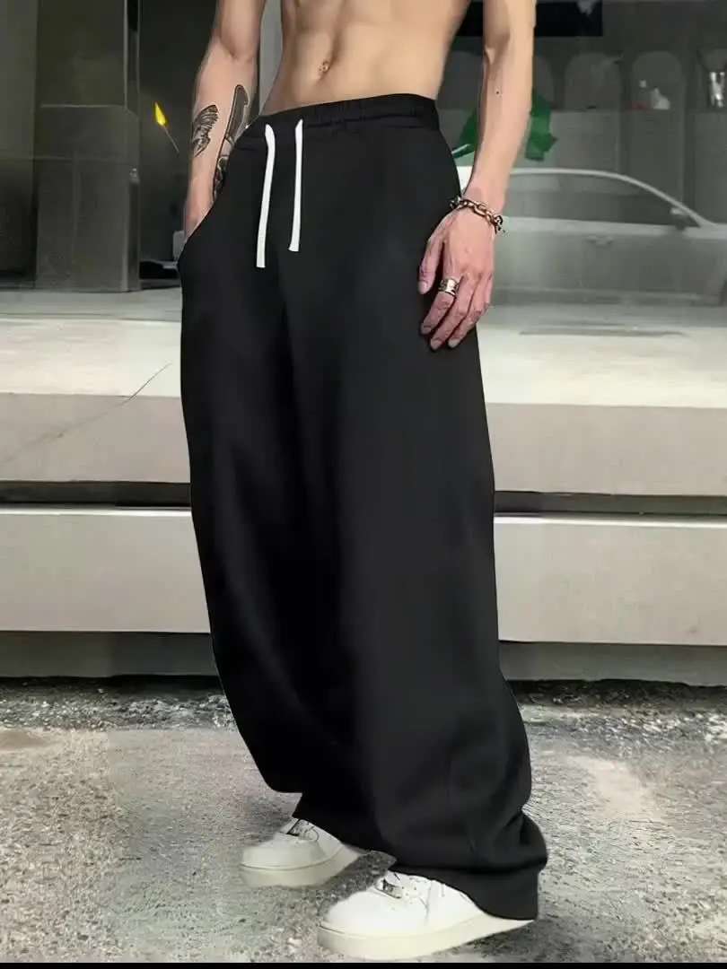 

Men's Fashion Trendy Cool Hip Hop Loose Floor Pants Suitable for Daily Life, Work, Travel, Running, Leisure